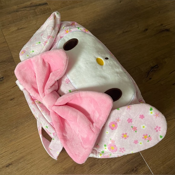 Brand New-MY MELODYPink Floral Clothe Tote Bag - Picture 12 of 16